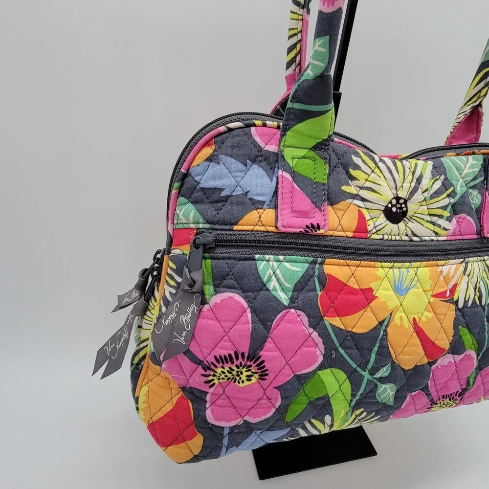 Vera Bradley Purse Shoulder Handbag Jazzy Blooms 12